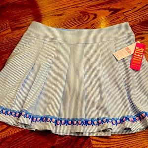 NWT Lilly Pulitzer Seersucker Luxletic skort